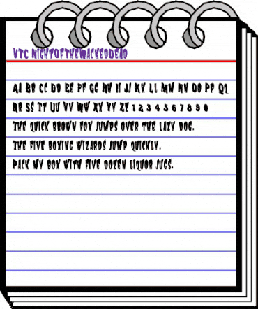 VTC NightOfTheWackedDead Regular animated font preview VTC NightOfTheWackedDead Regular animated font preview