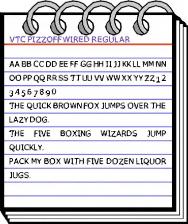 VTC PizzOffWired Regular animated font preview VTC PizzOffWired Regular animated font preview