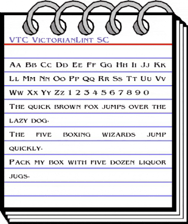 VTC VictorianLint Regular animated font preview VTC VictorianLint Regular animated font preview