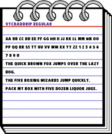 VTCBadDrip Regular animated font preview VTCBadDrip Regular animated font preview