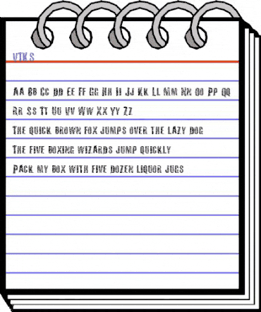 VTKS 36 Regular animated font preview VTKS 36 Regular animated font preview