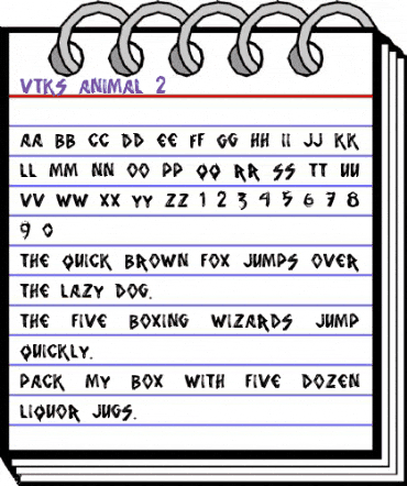 vtks animal 2 Regular animated font preview vtks animal 2 Regular animated font preview