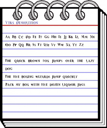 Vtks Demolition Regular animated font preview Vtks Demolition Regular animated font preview