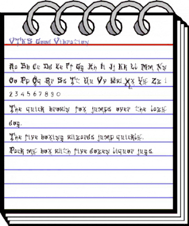 VTKS Good Vibration Regular animated font preview VTKS Good Vibration Regular animated font preview