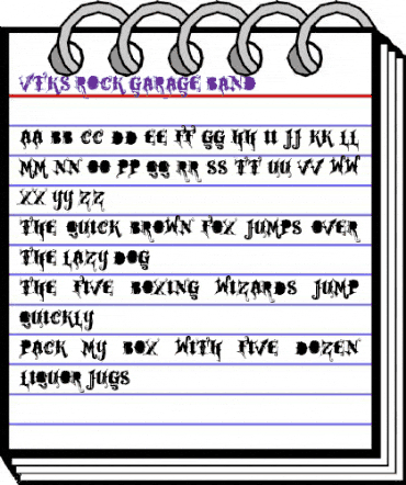 VTKS ROCK GARAGE BAND Regular animated font preview VTKS ROCK GARAGE BAND Regular animated font preview