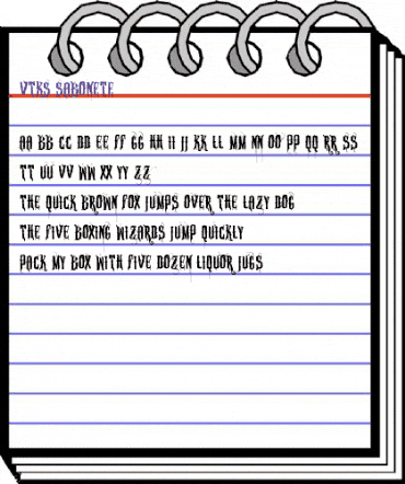VTKS SABONETE Regular animated font preview VTKS SABONETE Regular animated font preview