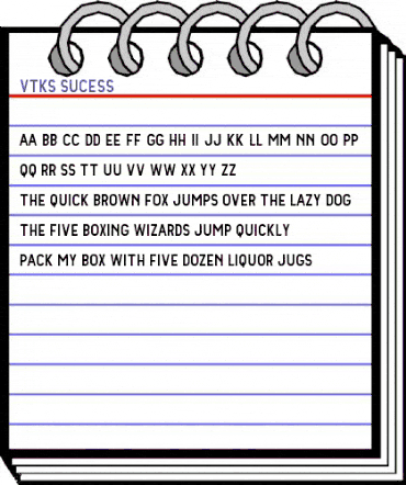 Vtks Sucess Regular animated font preview Vtks Sucess Regular animated font preview