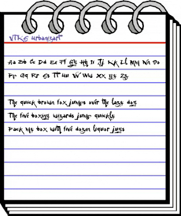 VTKS Urbanizart Regular animated font preview VTKS Urbanizart Regular animated font preview