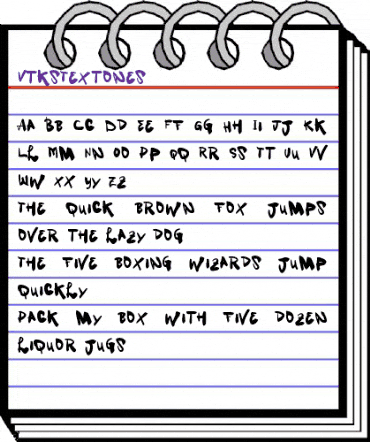 Vtks Textones Regular animated font preview Vtks Textones Regular animated font preview