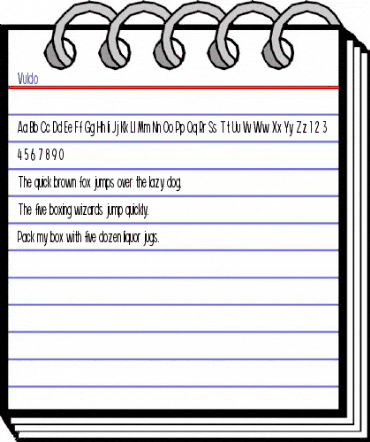 Vuldo Regular animated font preview Vuldo Regular animated font preview