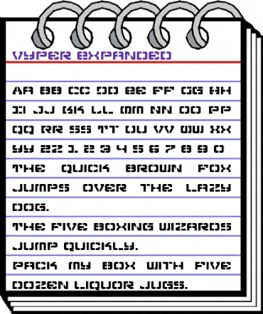 Vyper Expanded Expanded animated font preview Vyper Expanded Expanded animated font preview
