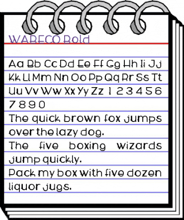 WABECO Bold animated font preview