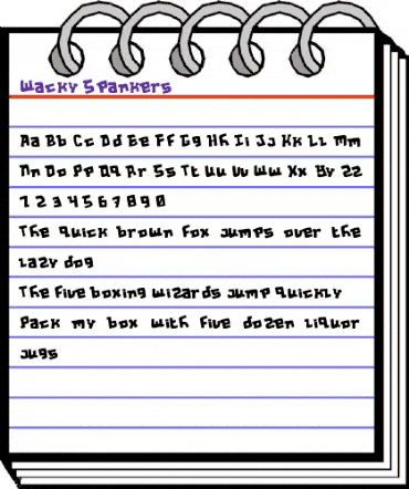 Wacky Spankers Original animated font preview Wacky Spankers Original animated font preview