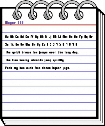 Wager BRK Normal animated font preview Wager BRK Normal animated font preview