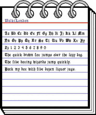 WalkiLondon Regular animated font preview WalkiLondon Regular animated font preview