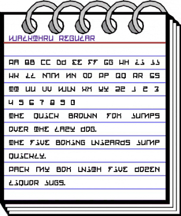 Walkthru Regular animated font preview Walkthru Regular animated font preview