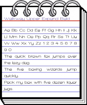 Walkway Upper Expand Bold Regular animated font preview