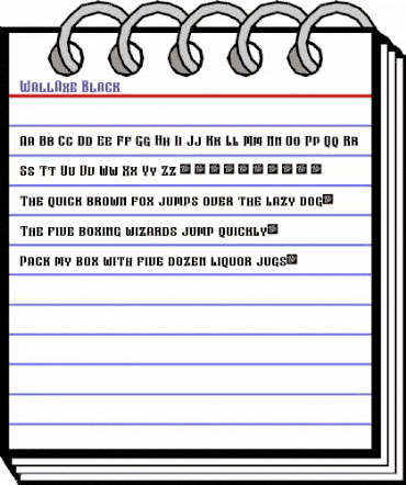 WallAxe Black Regular animated font preview WallAxe Black Regular animated font preview