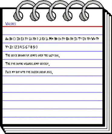 Walshes Regular animated font preview Walshes Regular animated font preview