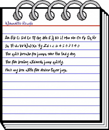 Wamatto Rough Regular animated font preview Wamatto Rough Regular animated font preview