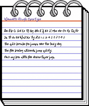 Wamatto Rough Regular animated font preview Wamatto Rough Regular animated font preview