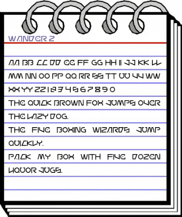 Wander Z Regular animated font preview
