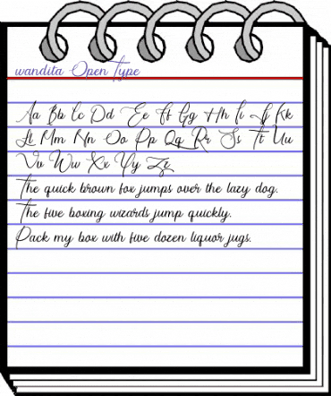 wandita Regular animated font preview wandita Regular animated font preview