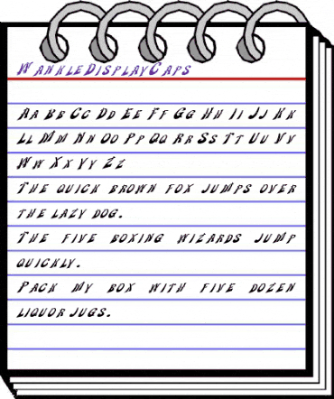 WankleDisplayCaps Regular animated font preview WankleDisplayCaps Regular animated font preview