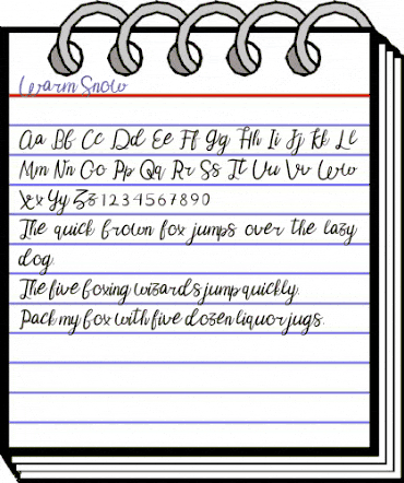 Warm Snow Regular animated font preview Warm Snow Regular animated font preview