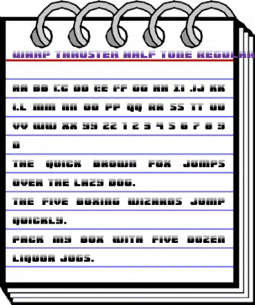 Warp Thruster Half-Tone Regular animated font preview Warp Thruster Half-Tone Regular animated font preview
