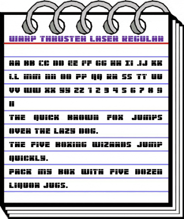 Warp Thruster Laser Regular animated font preview Warp Thruster Laser Regular animated font preview