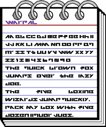 WarpAL Regular animated font preview WarpAL Regular animated font preview