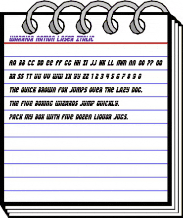 Warrior Nation Laser Italic Italic animated font preview Warrior Nation Laser Italic Italic animated font preview