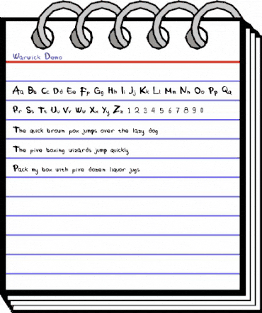 Warwick Demo Regular animated font preview Warwick Demo Regular animated font preview