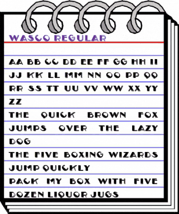 Wasco Regular animated font preview Wasco Regular animated font preview