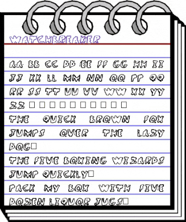 WatchBreaker Normal animated font preview WatchBreaker Normal animated font preview