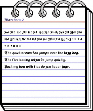 Watchers 2 Regular animated font preview Watchers 2 Regular animated font preview