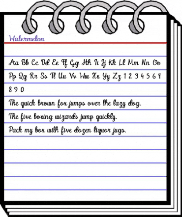 Watermelon Regular animated font preview Watermelon Regular animated font preview