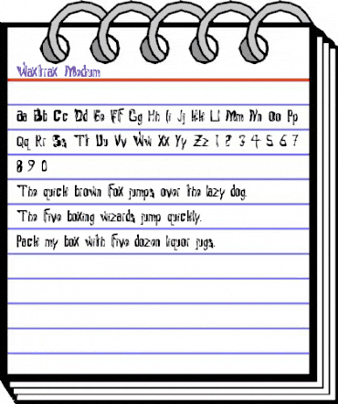 Waxtrax Medium animated font preview Waxtrax Medium animated font preview