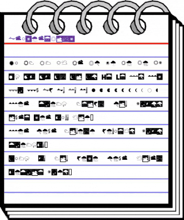 WeatherFont Regular animated font preview WeatherFont Regular animated font preview