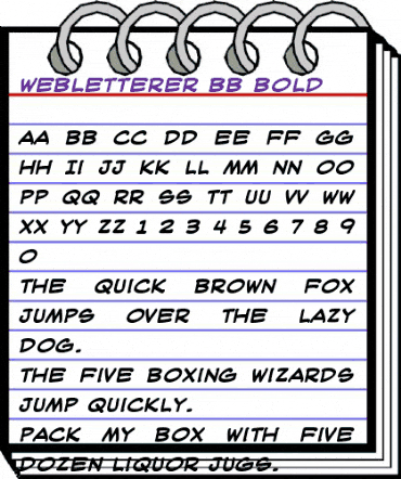 WebLetterer BB Bold animated font preview WebLetterer BB Bold animated font preview