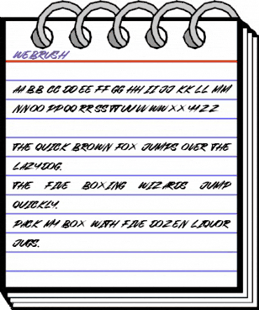 Webrush Regular animated font preview Webrush Regular animated font preview