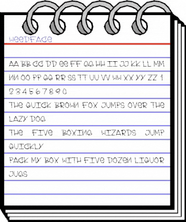 Weedface Regular animated font preview