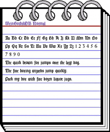 WeinGothikDB Normal animated font preview WeinGothikDB Normal animated font preview