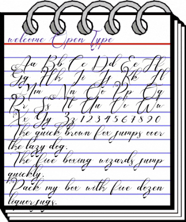 welcome Regular animated font preview