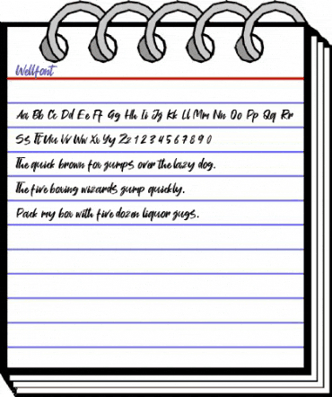 Wellfont Regular animated font preview Wellfont Regular animated font preview