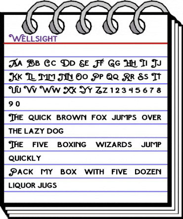 Wellsight Regular animated font preview