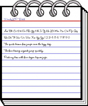 WendyLP Bold animated font preview WendyLP Bold animated font preview