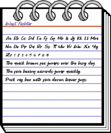 West Fighter Regular animated font preview