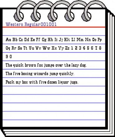 Western Regular001.001 animated font preview Western Regular001.001 animated font preview